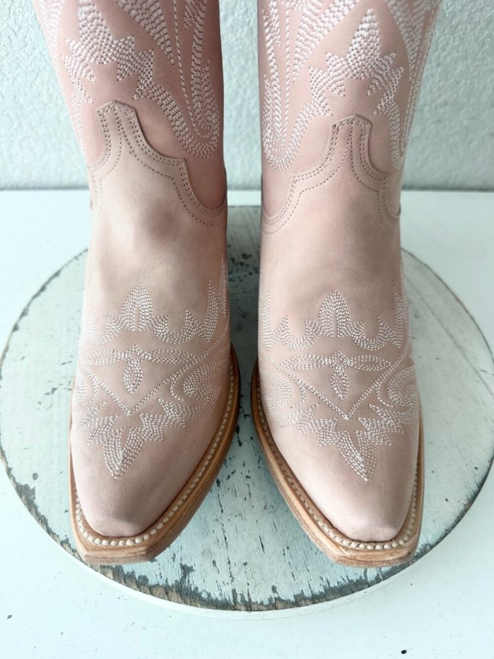 Lane LEXINGTON Womens Pink Cowboy Boots Western Cowgirl Tall Snip Toe Size 9.5 - Picture 6 of 12